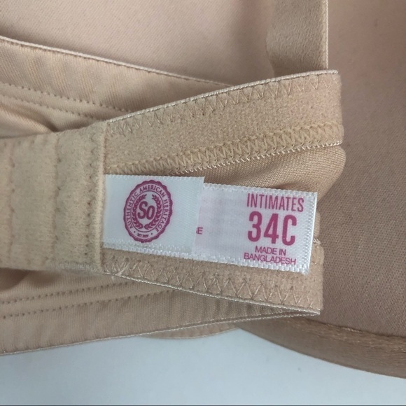 NWT SO by Kohl’s Women’s Bra Size 34C Color Tan - Picture 6 of 7